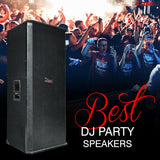 5 Core 2 Pieces DJ Speakers 15 inch Outdoor Speaker System Pro Pa Party Monitor Speaker PMPO Wooden 15X2 1250 FX CPT 2PCS