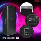 5 Core 2 Pieces DJ Speakers 15 inch Outdoor Speaker System Pro Pa Party Monitor Speaker PMPO Wooden 15X2 1250 FX CPT 2PCS