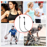 5 Core Bluetooth Headphone Black | Wireless Sports Earbuds with Mic| Stereo Sweatproof in-Ear Earphones| Noise Cancelling Headsets for Gym, Running, Workout, 12 Hours Playtime - EP02 B