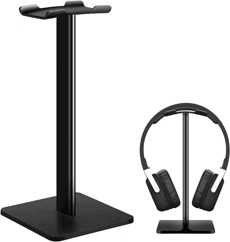 5 CORE Headphone Stand Headset Holder with Aluminum Supporting Bar Flexible ABS Solid Base for All Headphones Size HD STND BLK (Black)