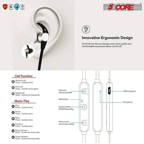 Magnetic Bluetooth Headphones Wireless
