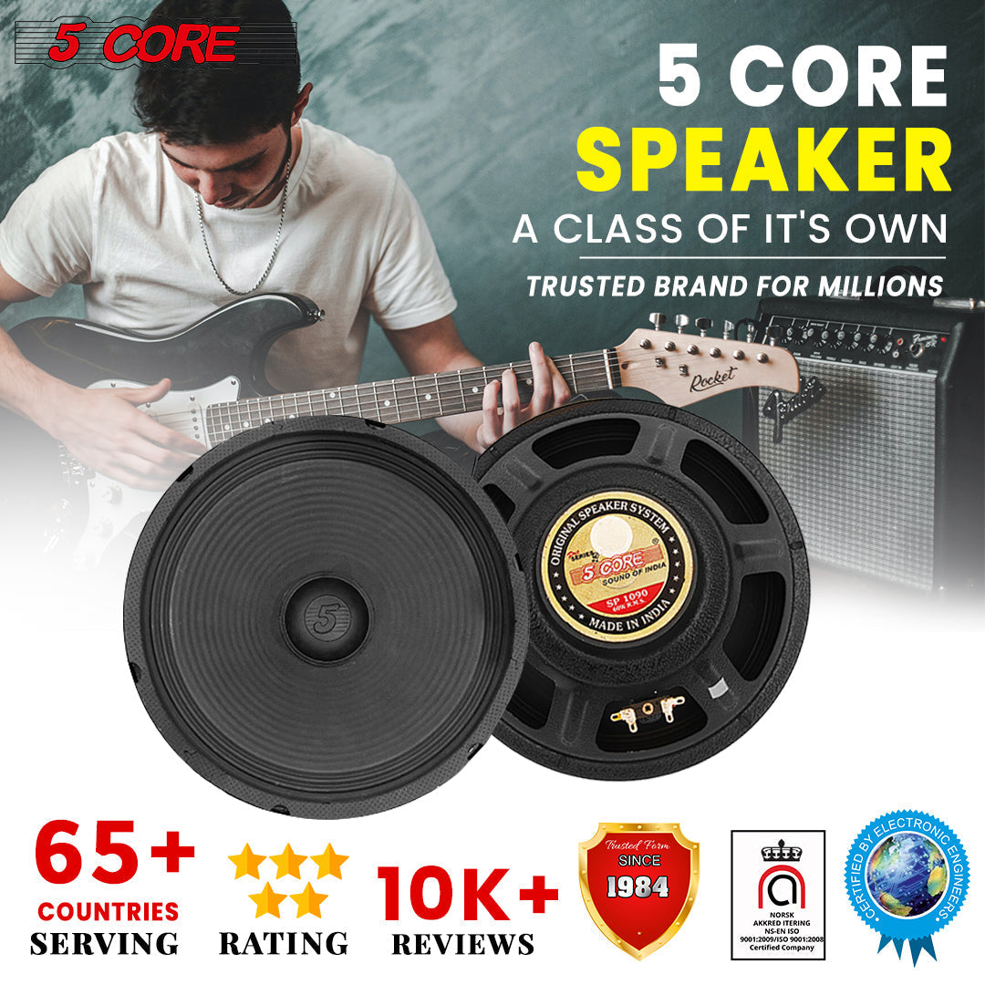 10 Guitar Speaker for Guitar Amplifier Universal 60W RMS at 8 Ohm 90MM Magnet SP 1090 GTR