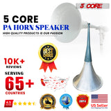 5 Core Indoor Outdoor PA Horn Speaker Waterproof Long Range Trumpet Horn 22 Inch TH 22