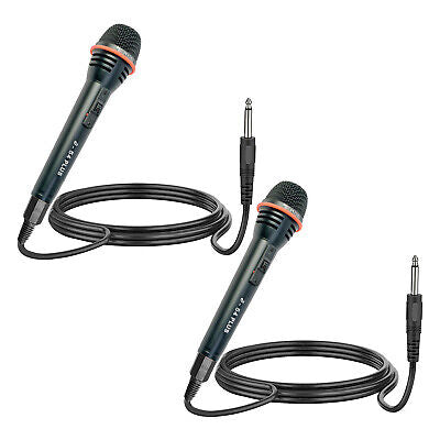 5 Core 2PCS Microphone Pro Microfono Dynamic Mic XLR Audio Cardiod Vocal Karaoke A-54 2PCS