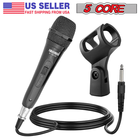 5 Core Professional Microphone Audio Dynamic Cardiod Karaoke Singing Wired Mic Music Recording Karoke Microphone PM222